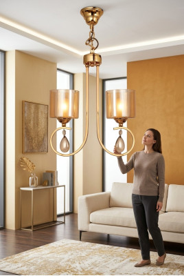 Lampada a soffitto Moderno lampadario in vetro lampadario Soggiorno Nuovo Lusso