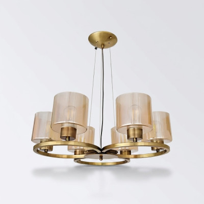 Lampadario moderno per soggiorno lampada a soffitto di lusso nuova luce di vetro