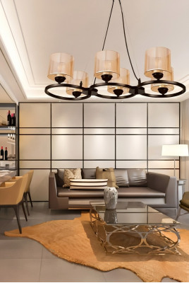 Plafoniera soggiorno Paralume da soffitto Lampadari da soffitto Luce di lusso