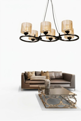 Plafoniera soggiorno Paralume da soffitto Lampadari da soffitto Luce di lusso