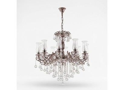 Lampadario classico design soffitto lampada salotto in cristallo