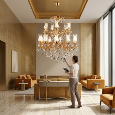 Lustro di lusso lampada lampadario lampadario salotto lampadario luce lampade