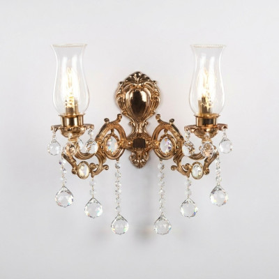 Plafoniera da parete Salotto Lusso oro Camera da letto Lampadari moderni in cristallo