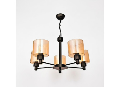 Plafoniera in vetro Lampadario Lampadario Sospeso da Soffitto per Soggiorno 65x70