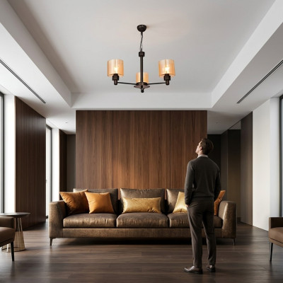 Lampada a soffitto Lampada a soffitto Luster Lampada in vetro Luster Lusso Salotto