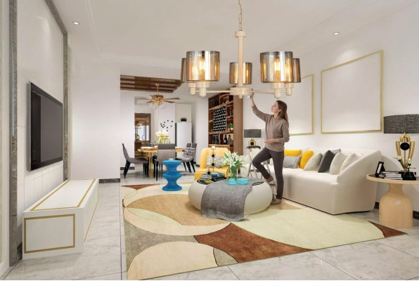 Lampada a soffitto in metallo design moderno lampadario lampadario soggiorno lampadario a soffitto