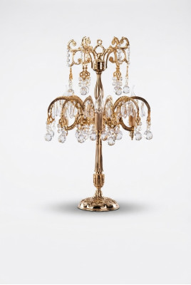 Lampada da tavolo classica per camera da letto, lampade da comodino di lusso in oro nuove