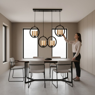 Lustro bello Lampada moderna classica Soggiorno di lusso in vetro