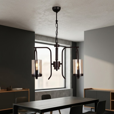 Lampada a soffitto Lampada a soffitto moderna Soggiorno Lampadario in vetro Luster nuovo