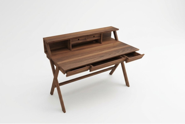 Scrivania in legno massello Mobili in legno moderni Scrivania per computer con cassetti