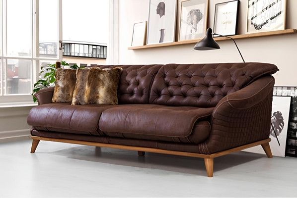 Divano Divano Mobili Set di divani Composizione del soggiorno 3+3+1 Divani Sofa Tessuto Tessile