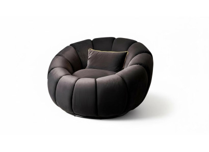 Poltrona colore nero confortevole medio morbido Lussuosa per soggiorno Relax Club