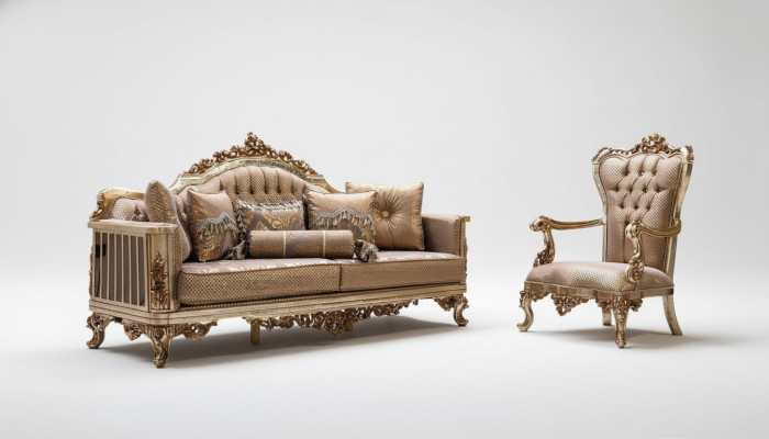 Set da soggiorno Garnitura divano 3+1 posti Divano classico Couch