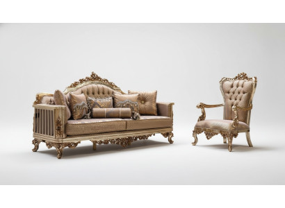 Set da soggiorno Garnitura divano 3+1 posti Divano classico Couch