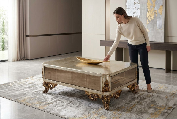 Reale tavolino reale tavoli oro barocchi rococò tavolini