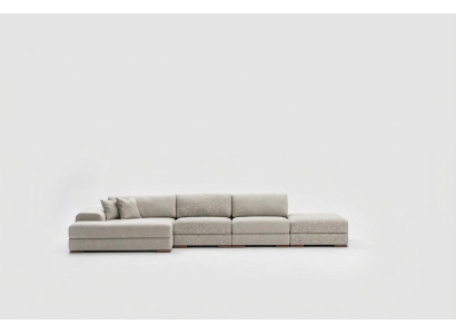 Divano ad angolo forma L Soggiorno Tessuto divani design moderno di lusso 415 x 150