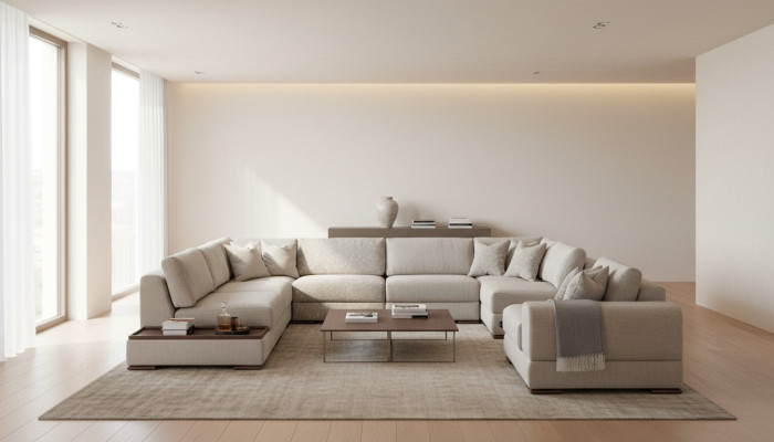 Divano ad angolo a U soggiorno lusso divani design divano divano angolare