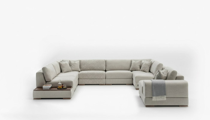 Divano ad angolo a U soggiorno lusso divani design divano divano angolare