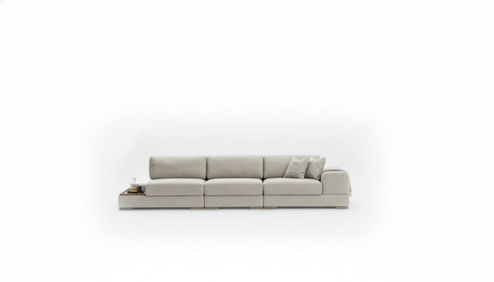 Divano Divano Imbottito Mobili Divano Design Grande xxl 5 Posti 350 cm Divano