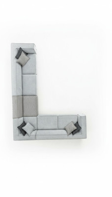 Divano ad angolo a forma di L, design moderno per il soggiorno, divani imbottiti in tessuto 400x310.