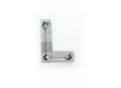 Divano ad angolo a forma di L, design moderno per il soggiorno, divani imbottiti in tessuto 400x310.