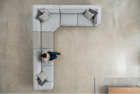 Divano ad angolo a L Design Moderno Divani Divano Soggiorno Divano Imbottito 430x340