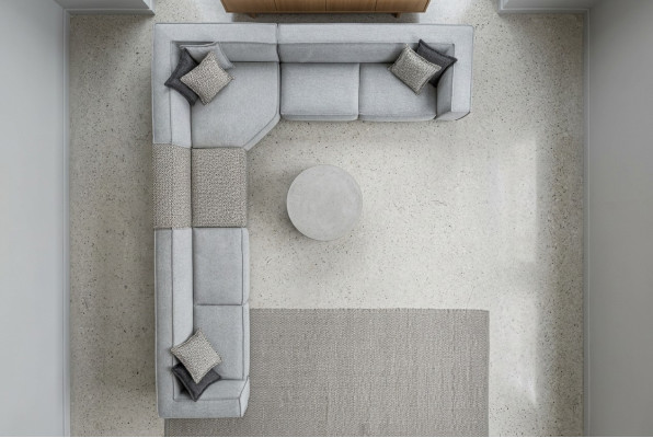 Divano ad angolo a L Design Moderno Divani Divano Soggiorno Divano Imbottito 430x340