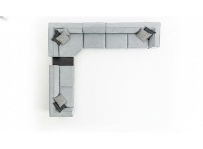 Divano a L Divano Imbottito Soggiorno Design Moderno Divano Angolare Tessuto Divani