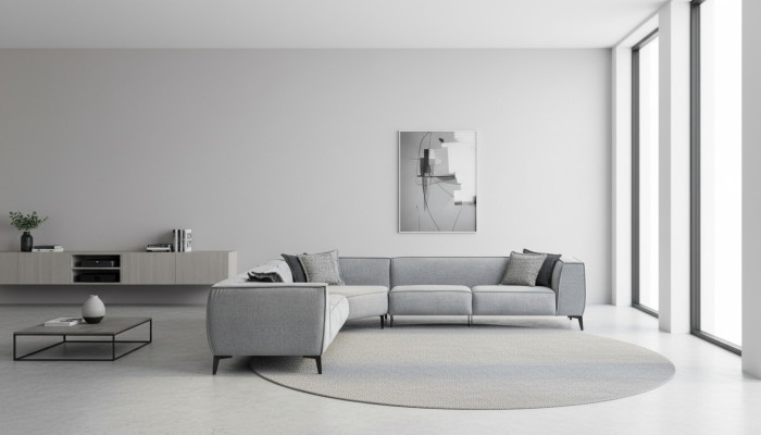Divano ad angolo Divano imbottito Divano Salotto Divano Divano a L Forma Design Moderno Nuovo