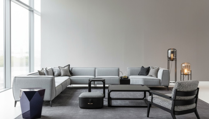 Divano ad angolo a forma di U Soggiorno Divani imbottiti Divani Mobili Stile Divano Couch
