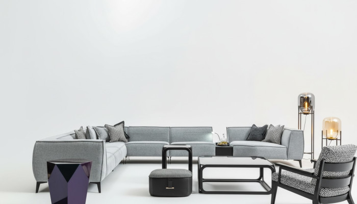 Divano ad angolo a forma di U Soggiorno Divani imbottiti Divani Mobili Stile Divano Couch