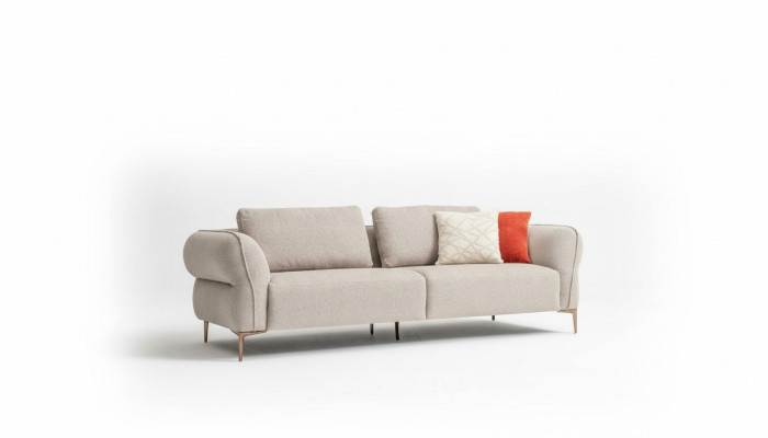 Divano beige, divani soggiorno, divano, design moderno, stile di divano.