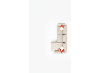 Divano ad angolo a L Forma Divani di lusso Mobili Soggiorno Design moderno 330x170