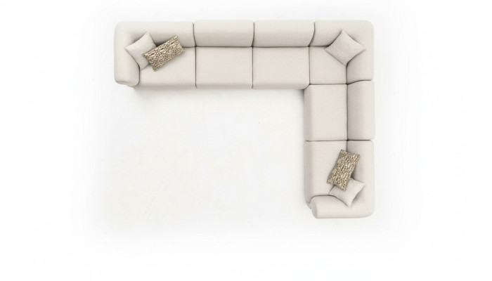 Divano ad angolo a L beige, set di divani d'angolo, mobili in tessuto stile 405x315 divano.