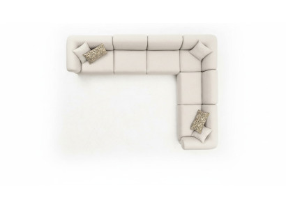 Divano ad angolo a L beige, set di divani d'angolo, mobili in tessuto stile 405x315 divano.