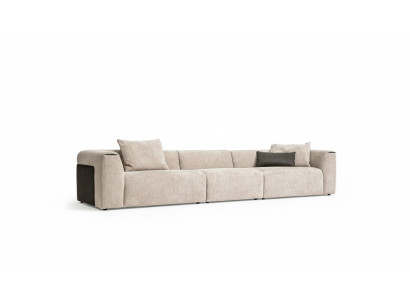 Divano beige Soggiorno Mobili imbottiti Cinque posti Designer Mobili di lusso Nuovo