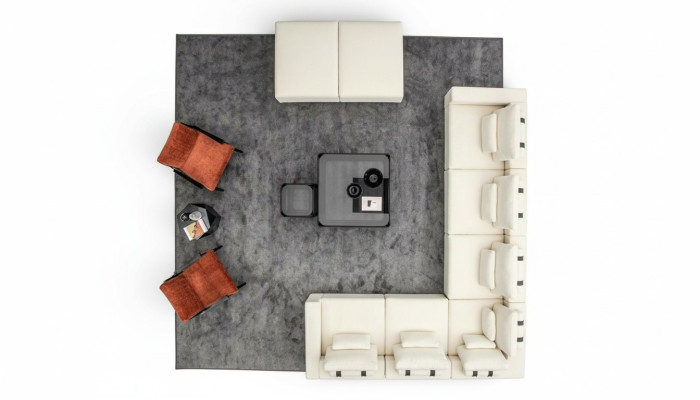 Divano a L L-Form Poltrona Design Divano Design Poltrona Arredamento Imbottito Divano d'angolo