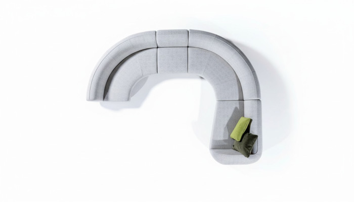 Divano a U semicircolare divano angolare soggiorno design divani a forma di L.