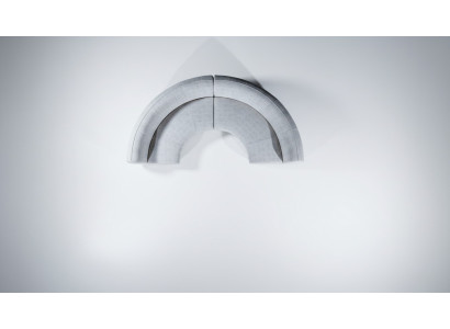 Sofà ad angolo semicircolare a forma di U Salotto Arredamento divano moderno