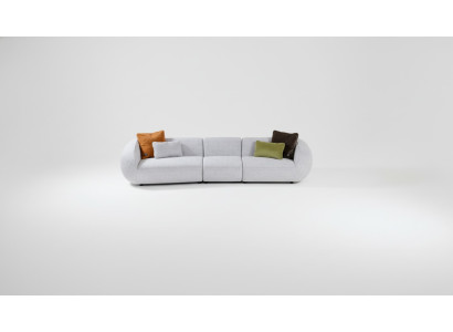 Divano grigio di lusso a cinque posti soggiorno divani designer imbottiti