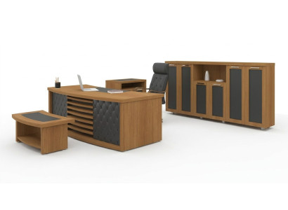 Design Studio Set di mobili di lusso in legno scrivania armadio arredamento 4 pezzi