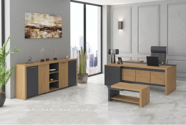 Mobili per l'arredamento dell'ufficio scrivania comò tavolino da caffè mobili di lusso 3 pezzi