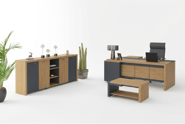 Mobili per l'arredamento dell'ufficio scrivania comò tavolino da caffè mobili di lusso 3 pezzi
