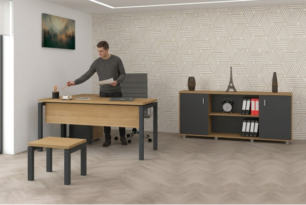 Ufficio Arredamento Scrivania Armadietto Scrivania Cabinet 2 pezzi Set