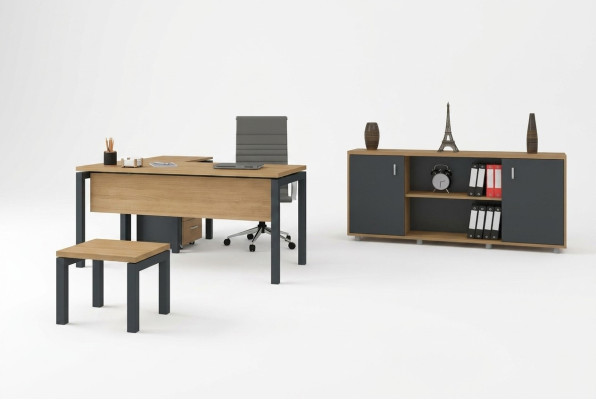 Ufficio Arredamento Scrivania Armadietto Scrivania Cabinet 2 pezzi Set