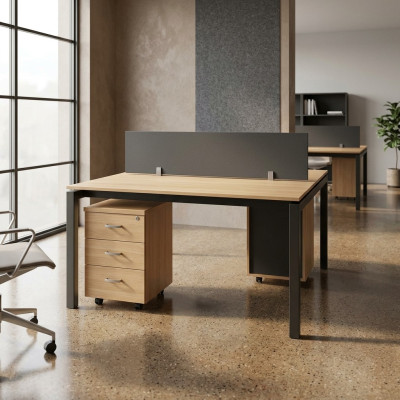 Set di mobili per ufficio Due scrivanie Tavoli da lavoro Mobili Tavolo