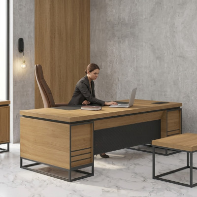 Stanza da lavoro Tavolo in legno Scrivania del capo Scrivania per computer Mobili da ufficio  Stanza da lavoro Tavolo in legno Scrivania del capo Scrivania per computer Mobili da ufficio
