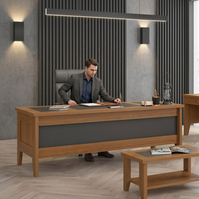 Scrivania in legno Tavolo Studio Scrivania da lavoro Mobili per ufficio 200x90