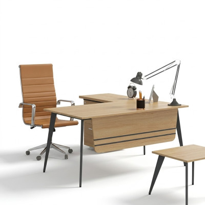 Mobili da ufficio in legno Scrivania d'angolo Design Scrivania da lavoro Tavolo da ufficio