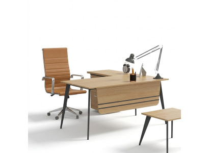 Mobili da ufficio in legno Scrivania d'angolo Design Scrivania da lavoro Tavolo da ufficio